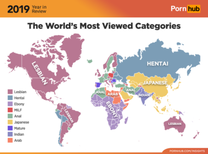 世界最大のアダルトサイトPornhubがアクセス数を発表。検索数トップは「日本人」